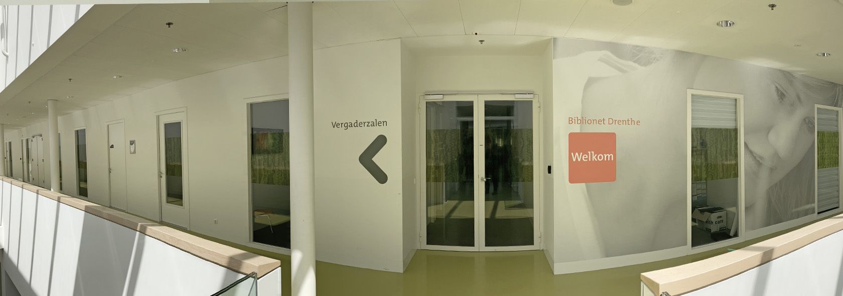 Ingang kantoor Biblionet Drenthe